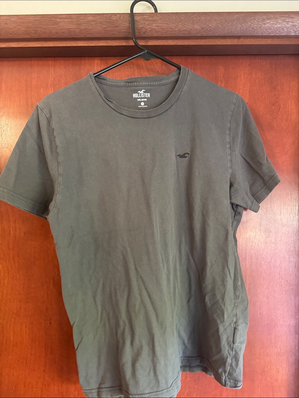 Hollister Men's Gray Short-Sleeve Crew Tee